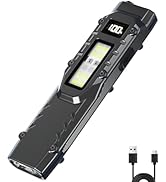 Ciwuzxs EDC Tactical Flashlight DT007, Compact 7 Mode Pocket LED Flashlight - 1500LM, USB-C Recha...