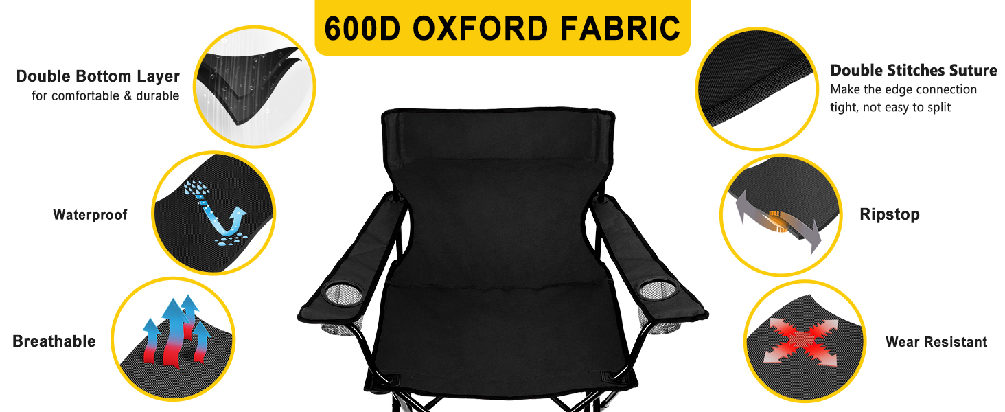 camping chair portable folding lawn camp chairs 2 pack heavy duty adults beach outdoor backpacking