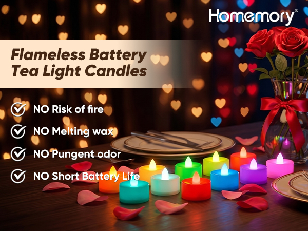 tea lights candles battery operated