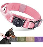 2025 Upgrade Waterproof AirTag Dog Collar, Military Tactical Dog Collar with AirTag Holder, Comfo...
