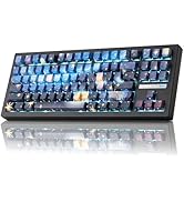 ZORNHER ZH870 Wireless Mechanical Gaming Keyboard,80% Blue Custom Creamy Sound Keyboard with Star...