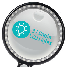 magnifier with light