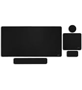 MOSISO Large Gaming Mouse Pad&amp;Massage Keyboard Wrist Rest&amp;Mousepad&amp;Wrist Rest&amp;Coaster,Ergonomic N...