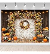 Mocsicka Fall Photo Backdrop Pumpkin Happy Fall Decorations Banner 7x5ft | Autumn Pumpkin Harvest...
