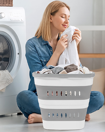 plastic laundry basket