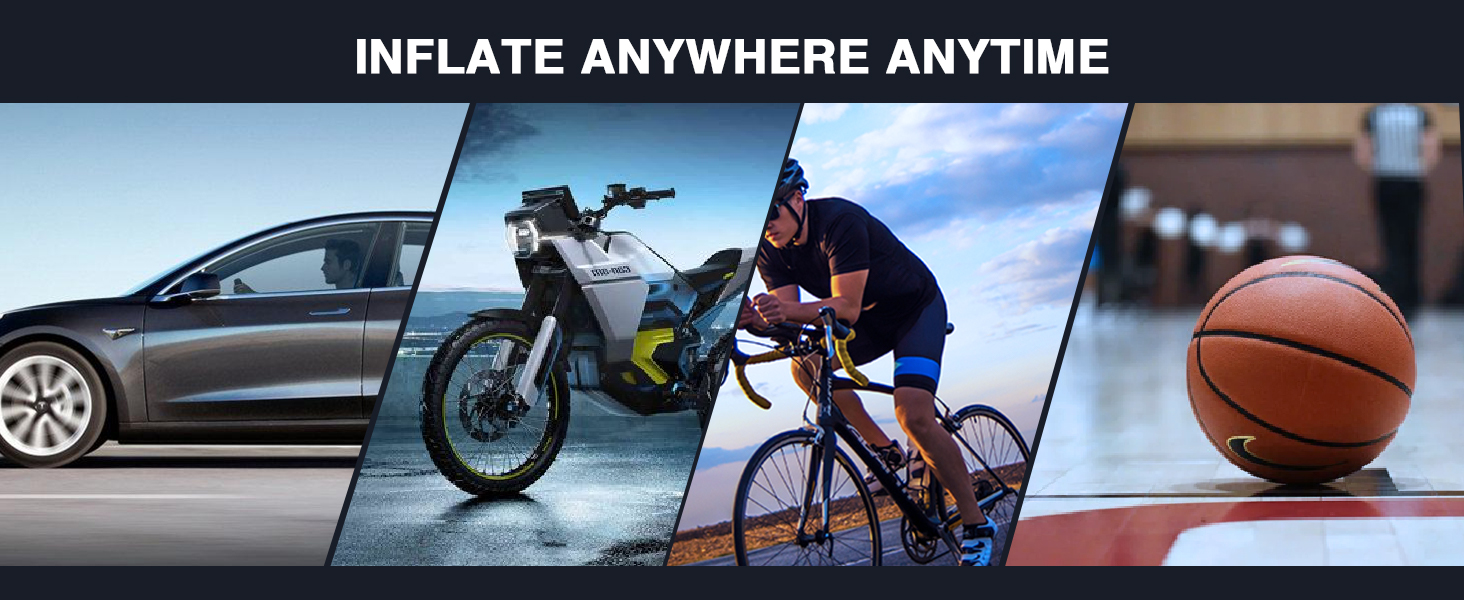 electric bike pump with pressure gauge