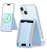 For Magsafe Wallet Stand, 15W Wired Magnetic Charging Stand for iPhone 15/14/13/12 Series, Vegan ...