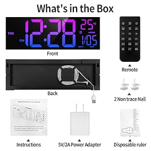 digital clock large display