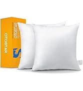 OTOSTAR Pack of 2 Throw Pillow Inserts, 18 x 18 Square Cushion Inner Soft Fluffy Plump Stuffer Cu...