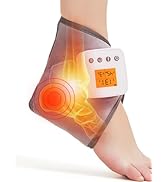 CAMECO Cordless Ankle Massager for Pain Relief, Cordless Heating Pad Wrap with Massage for Achill...