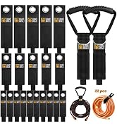 22PCS Heavy Duty Storage Straps Garage Organization Tool Organizers and Storage Fastening Straps ...