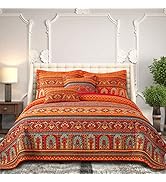 BEDIFANY Quilts Queen Size Set - Cotton Bedspreads Queen Size - Soft Lightweight Quilted Stripe Q...