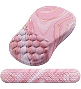 Mouse Pad Wrist Support, Laokiiy 2 in1 Keyboard Wrist Rest+ Ergonomic Mouse Pad, Non-Slip Wrist R...