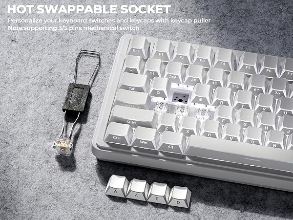 hot swappable mechanical keyboard