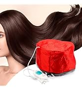 Electric Hair Steamer Cap with 2 Mode Temperature Control, Removable Washable Thermal Hair Cap fo...