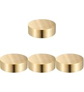 DOITOOL 4 Pcs Solid Brass Paperweights Heavy Round Paper Weight Block for Office Desk Calligraphy...