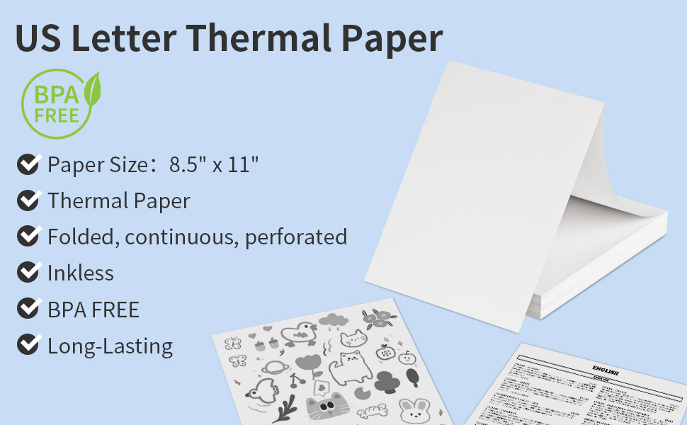 thermal paper 8.5x11