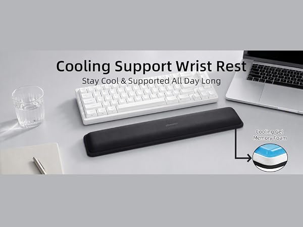 Gel Memory Foam Keyboard Wrist Rest