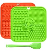 Dog Lick Mat with Suction Cups, Lick Mat for Dogs, Pet Food Mats and Slow Feeder Cat Bowl for Dog...