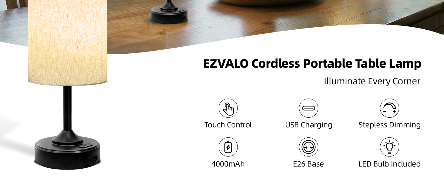 Cordless Table Lamp