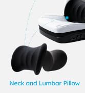Wigoo 2025 Car Neck Pillow and Lumbar Support Pillow for Car Kit [Ergonomic Design, Pressure Reli...