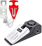 Upgraded Portable Door Lock &amp; Door Stop Alarm, TOWODE Dual Protection Security Door Kit, Door ?Se...