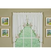 Today's Curtain Verona Reverse Embroidery Swag, 38