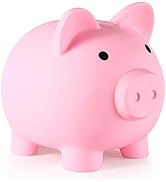 Piggy Bank, Unbreakable Plastic Money Bank, Coin Bank for Girls and Boys, Medium Size Piggy Banks...