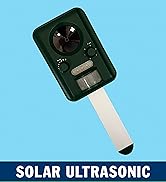 PESTEZE Solar Ultrasonic Animal Repellent. Detects &amp; Deters Unwanted Animals Like Skunk, Deer, Co...
