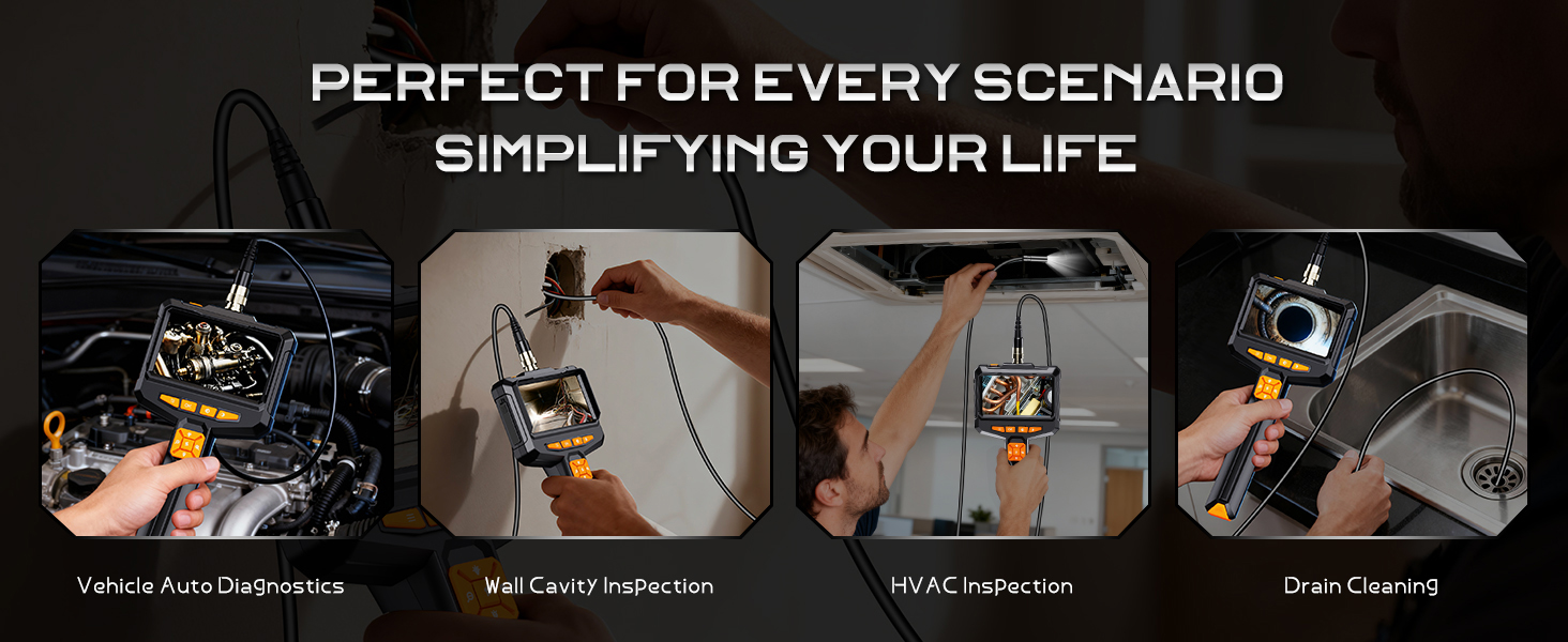 endoscope camera with light