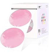 PARLAIM 3 Inch Watercolor Pink Circle Thermal Sticker Labels, Self-Adhesive Round Address Labels,...