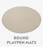 Paw Inspired 48&amp;#34; Round Playpen Mat | Super Absorbent Fleece Cage Liner with Non-Slip Bottom