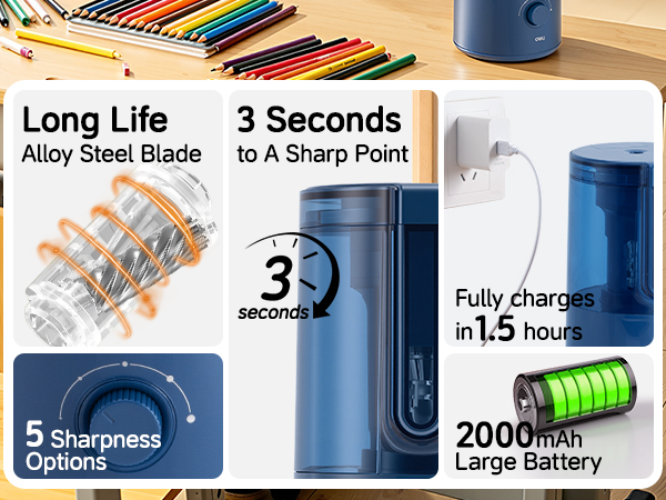 Deli Electric Pencil Sharpener