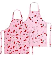 XLSXEXCL 2 Pack Kids Apron, Cute Cooking Aprons, Waterproof Art Apron with Pockets, Toddler Paint...