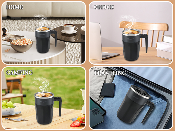 Self Stirring Coffee Mug with Temperature Display