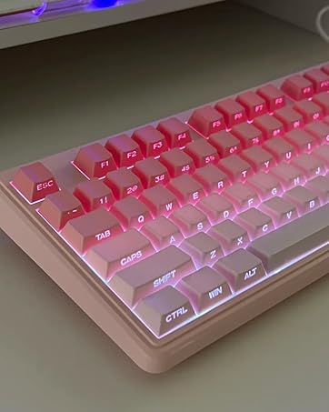 wired keyboard pink keyboard RGB keyboard