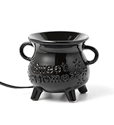 TTJ Ceramic Cauldron Wax Melt Warmer with Love Design, Electric Wax Burner for Home Fragrance, De...