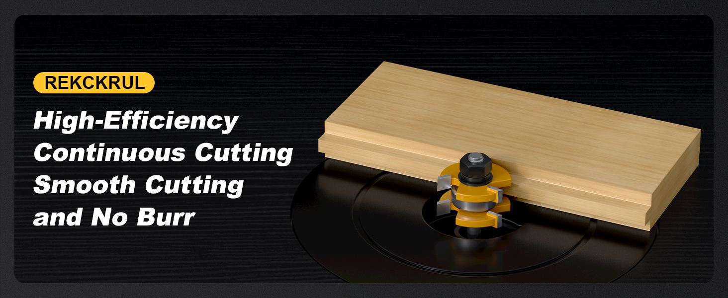 2 PCS Professional Tongue and Groove Router Bit Set