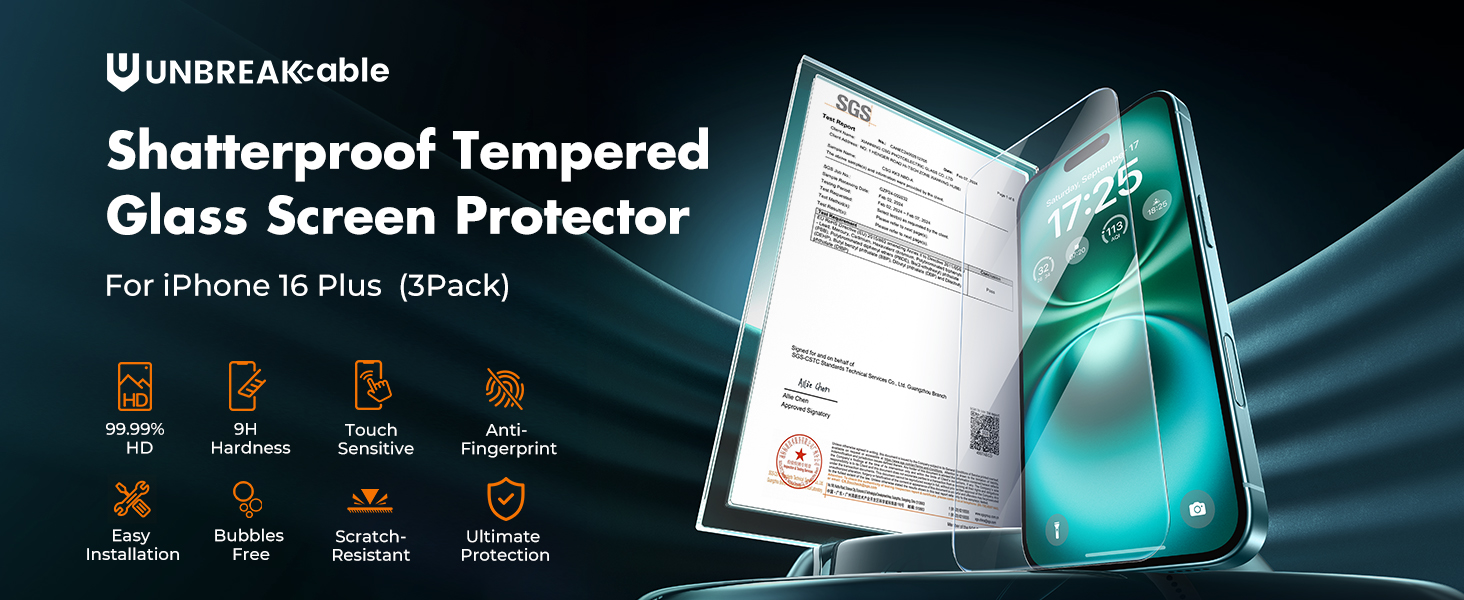 Screen Protector for iPhone 16 plus