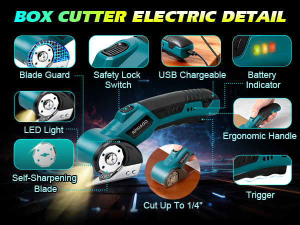 Electric Box Cutter for Cardboard,