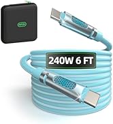 240W USB C to USB C Cable, Type C to Type C Cable, 480Mbps Speed, USB-IF Certified, Fast Charging...