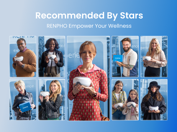 Eye Massager with Heat and Cooling for Migraines