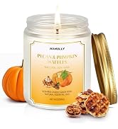 Scented Candles,Pecan &amp; Pumpkin Waffles Scents, 9 oz Scented Candles for Home Soy Candle Wax, Las...