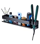 Hair Tool Organizer for Wall Mounted Curling Iron Holder, Hair Dryer Holder for Curling Iron Acce...