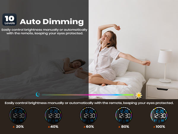battery digital wall clock