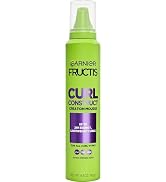 Garnier Fructis Curl Construct Creation Mousse, Curl Activator Provides Frizz Control, Long-Lasti...
