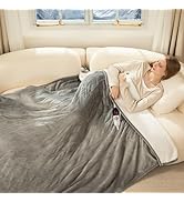 FVERWAG Electric Blanket Full Size - ETL Certified Heated Blanket Full with Fast Heating, 10 Time...