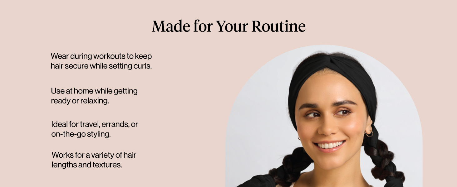 Kitsch Set &amp;amp; Flow Active Heatless Curling Headband For Women