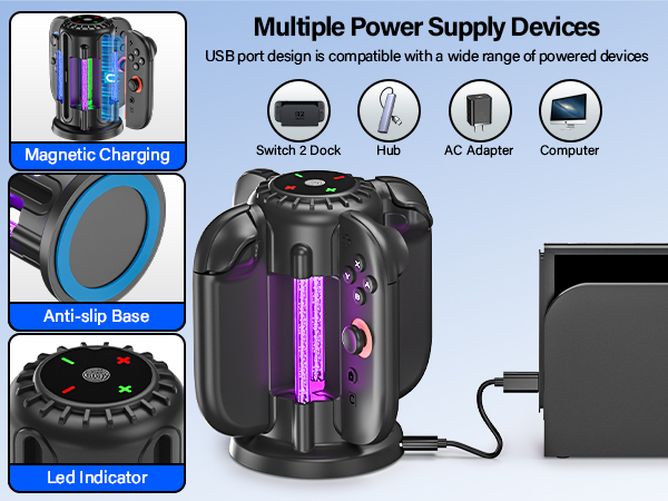 switch 2 controller charging station