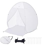 VEVOR Paint Booth Tent, 60 x 60 x 70 in Pop-Up Portable Spray Paint Tent with Built-in Floor, Exh...